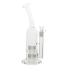 18mm 12inch Dual Twin Bent Neck Matrix Perc Water Pipe Glass Bong