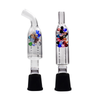 Clear Beaded Cooling Glass Bubbler Stem mouthpiece for Venty Storz bickel